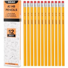 Bleistifte, Gelb, Holz, 12er