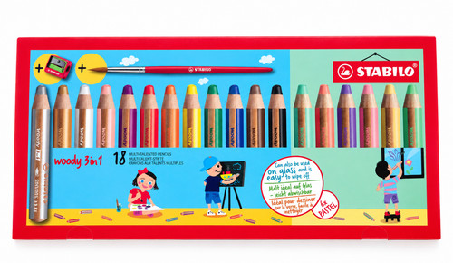 Stabilo woody 1 - 3-in-1, 18