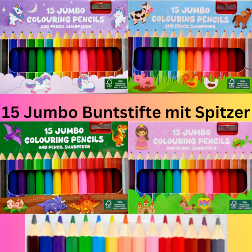 Jumbo buntstifte stk - jumbo, 15