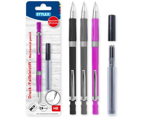 Druck fallbleistift 0mm - 2,0mm, +